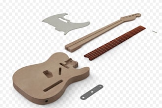 do 3d cad modelling and guitar cad engraving for 3d printing and manufacturing