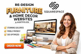 redesign furniture showroom website home decor website design portfolio website