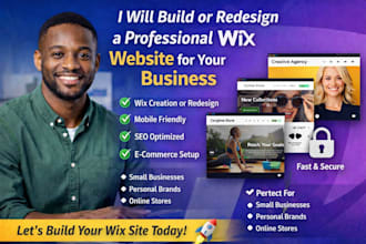wix website redesign wix site revamp wix update  wix website fix redesign