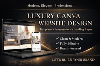 create a stunning canva website, templates, presentations and designs