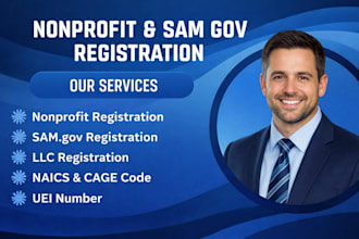 do nonprofit registration, sam gov, llc registration, naics code, cage code, uei