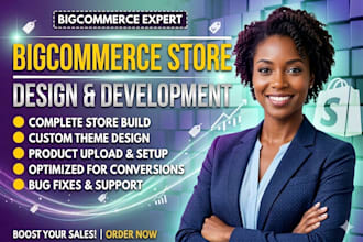 design, develop, customize bigcommerce store or shopify ecommerce website