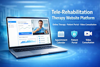 create mental health therapy consultation tele rehabilitation discharge website