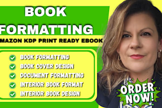 do interior book formatting, layout design for amazon KDP print ready ebook