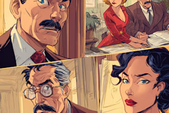 design original dark comic character art