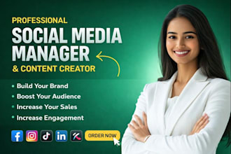 be your social media manager social media marketing manager social media post