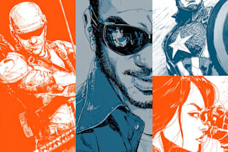 draw modern indie comic character illustration