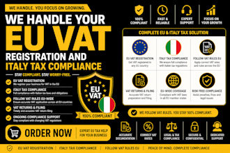 handle your eu vat registration and italy tax compliance eu and follow vat rules