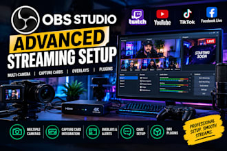 set up obs studio with capture cards and multiple cameras