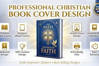 do christian book cover design religious ebook kindle paperback kdp cover design