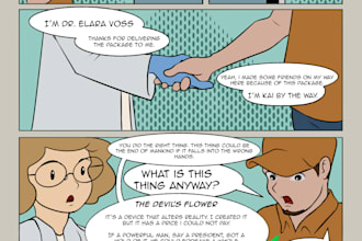draw illustrate cartoon comics