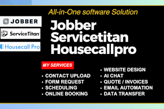 setup online booking job scheduling on jobber housecallpro servicetitan hvac