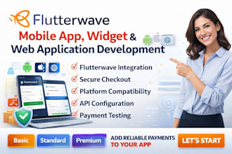 do flutterwave mobile app widget development web applications android ios webapp