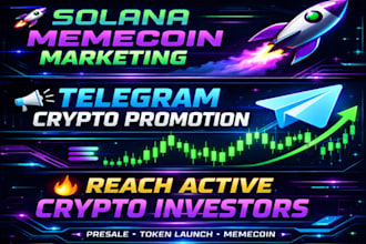 do solana memecoin marketing, telegram ads and telegram crypto promotion