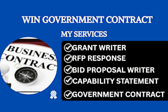 write winning government contract rfp, and bid proposals