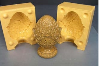 design custom 3d printable molds for silicone, plaster, injection molding,