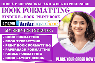 kindle ebook formatting and layout design manuscript formatting book typesetting
