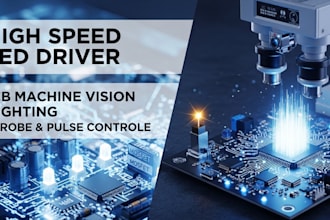 design high speed led pulse driver pcb for machine vision lighting systems