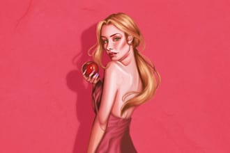 draw a stylized digital portrait from your photo