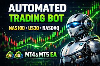 provide professional  nas100, us30, nasdaq automated trading bot for mt4 mt5