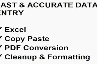 do fast and error free data entry