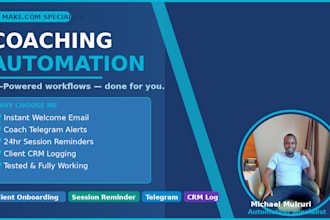 automate your coaching client onboarding and reminders