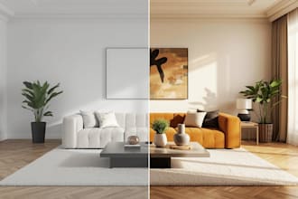 do photorealistic 3d virtual staging for real estate, renovation and empty rooms