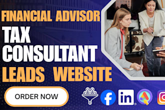 set high converting financial advisor facebook ads generate tax consultant leads