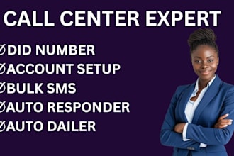 set up  twilio and telnyx account , did number, sip trunk, call centre setup