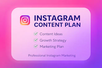 create a professional content plan for instagram growth