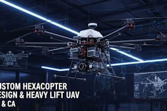do hexacopter drone design, heavy lift, industrial hexacopter uav development