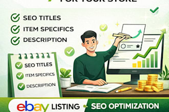 create SEO optimized ebay and tiktok shop product listings