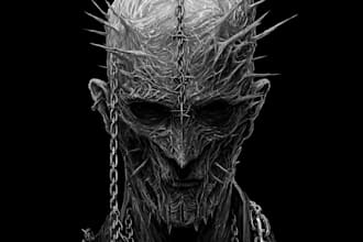 design fantasy horror character art or horror art