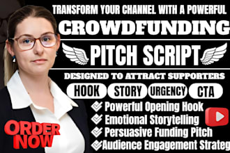write a powerful crowdfunding pitch for your youtube channel