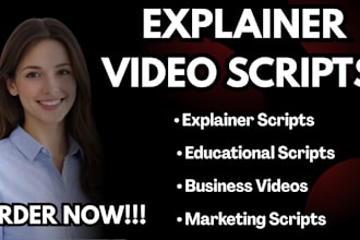 write engaging educational and explainer video scripts