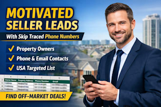provide motivated seller leads and skip traced phone numbers