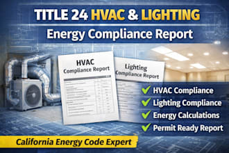 provide title 24 hvac and lighting compliance report