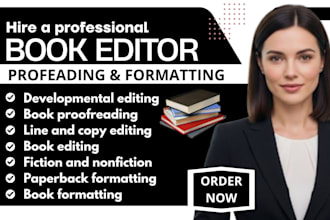 proofread copy and line edit non fiction thriller romantasy as a book editor