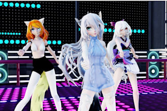 completely fix, rig, create mmd model, vroid for vtuber, sim, blendshape, vrm