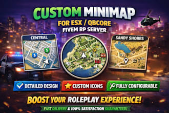 make any kind of custom minimap for your roleplay server