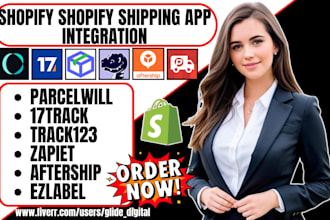 do shopify store shipping parcelwill 17track track123 zapiet aftership ezlabel