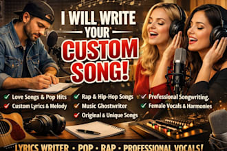 do song composition custom lyrics and original songwriting