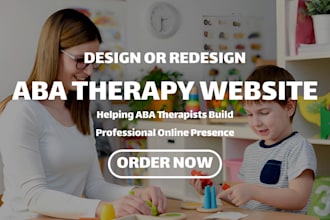 design aba therapy website, autism therapy website or redesign aba therapy site