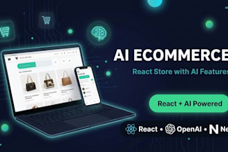build a react ecommerce store with ai features