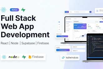 build a modern full stack app with react, node, supabase or firebase