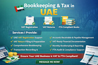 register uae vat file returns and manage bookkeeping for fta compliance