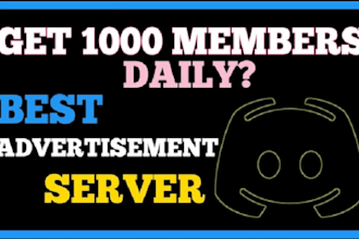 advertise discord server organic, server promotion growth to get real new users