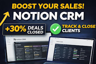 create a notion CRM to manage leads and boost sales