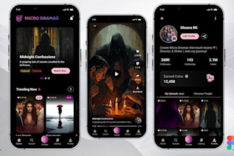 build vertical format short reels microdrama app with cms admin dashboard