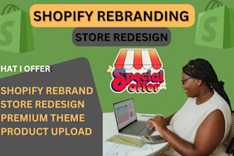 do shopify store rebranding shopify store design or website design